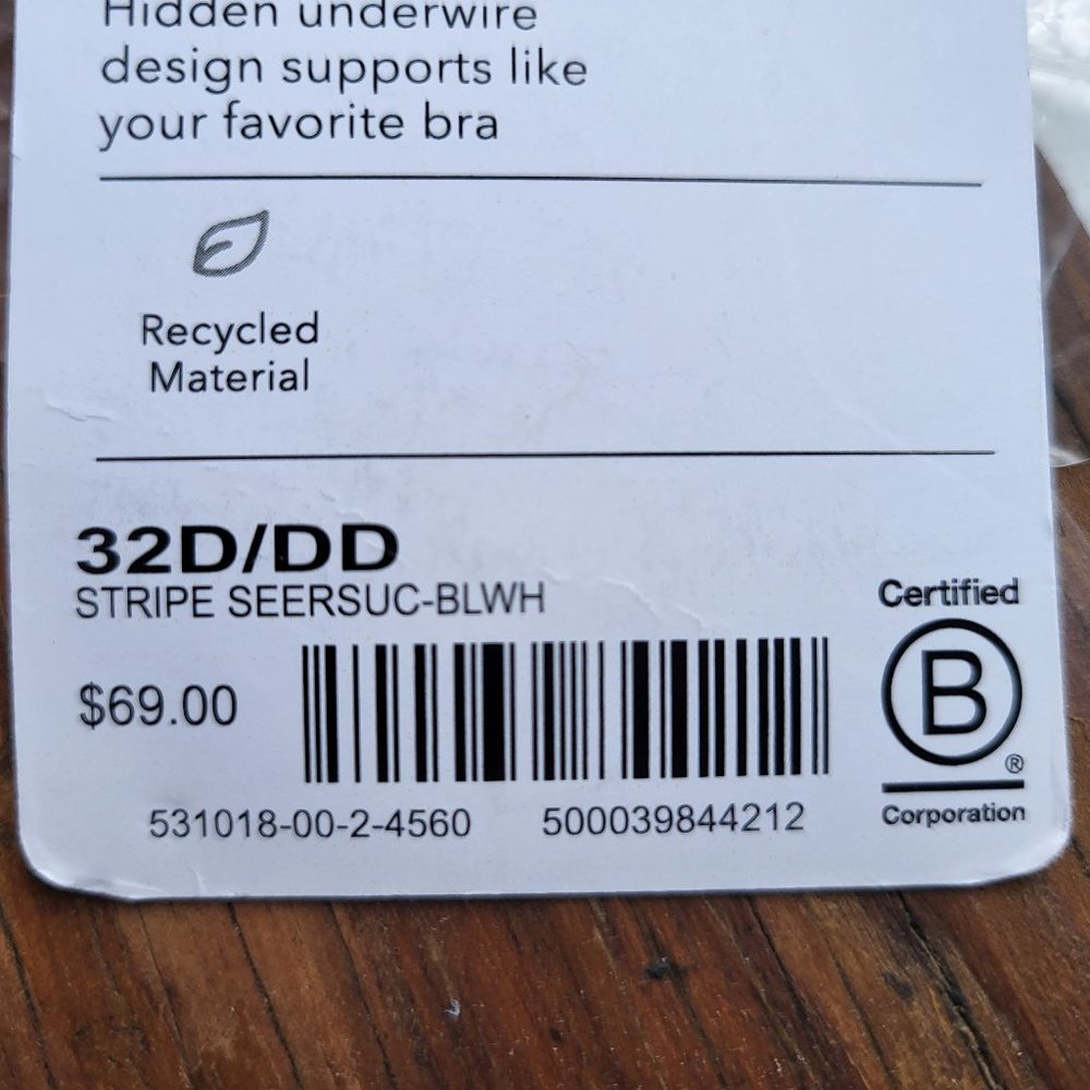 NWT Athleta Underwire Scoop Bikini Top, 32D/DD (34C, 32E) - Picture 7 of 7